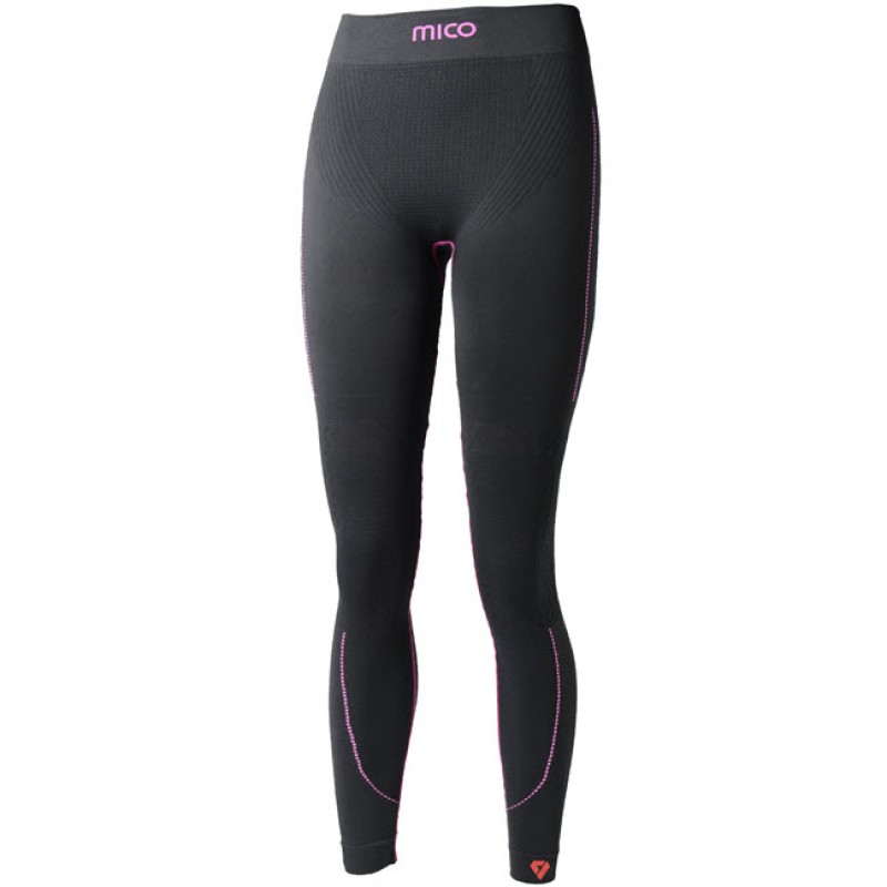 MICO 1478 - Women's Tight pant Skintech Superthermo Primaloft® - Black/Fucsia
