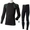 MICO 2807 - Παιδικό Set Θερμοεσώρουχα skintech warm - Black/Green