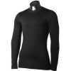 MICO 3734 - Men's LS shirt Extrafine 100% Merino Wool  - Black
