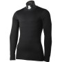 MICO 3734 - Men's LS shirt Extrafine 100% Merino Wool  - Black