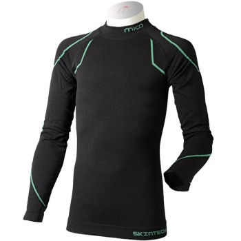 MICO 2807 - Παιδικό Set Θερμοεσώρουχα skintech warm  - Black/Green MICO 2807 - Παιδικό Set Θερμοεσώρουχα skintech warm  - Black/Green