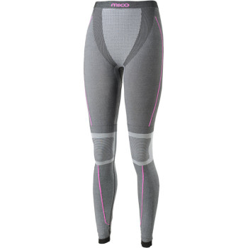 MICO 1448 - Women's Long tight pant Skintech seamless Silver XT2® - Black melange