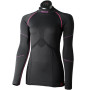 MICO 1476 - Women's LS shirt Skintech Superthermo Primaloft® - Black/Fucsia