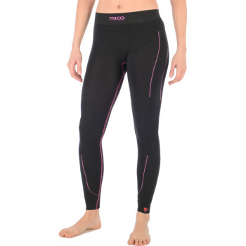 MICO 1478 - Women's Tight pant Skintech Superthermo Primaloft® - Black/Fucsia
