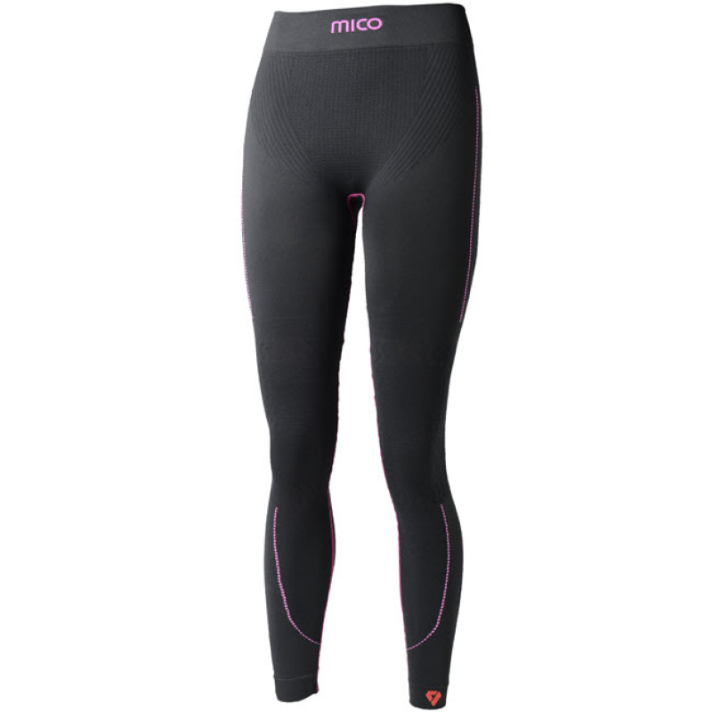 MICO 1478 - Women's Tight pant Skintech Superthermo Primaloft® - Black/Fucsia