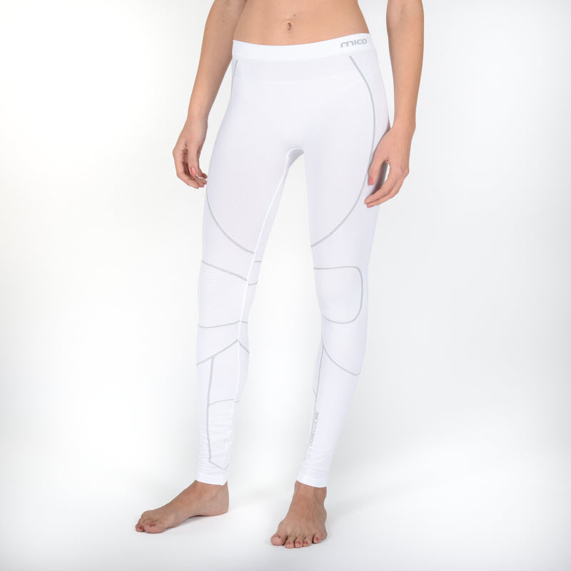 MICO 1846 - Women's skintech Warm Long tight pant - White