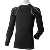 MICO 2807- Kids shirt + tight pants Kit Thermoset - Black/Green