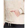 ROXY Pluma Sherpa - Women's Half-Zip Sherpa Hoodie - Oyster Gray