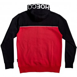 DC Wepma Zip-Up Men's Hoodie  - Black/Racing Red