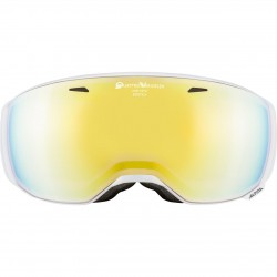ALPINA ESTETICA QVM - Μάσκα Ski/Snowboard - White/Gold spherical