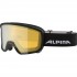 ALPINA  Scarabeo Hicon Mirror Cylindrical - Μάσκα Ski/Snowboard - Black matt/Yellow