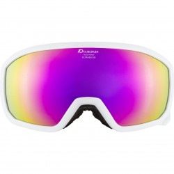 ALPINA SCARABEO Junior Hicon Mirror - Παιδική Μάσκα Ski/Snowboard - White flamingo/Pink spher.