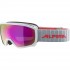 ALPINA SCARABEO Junior Hicon Mirror - Παιδική Μάσκα Ski/Snowboard - White flamingo/Pink spher.