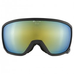 ALPINA  Scarabeo Hicon Mirror Spherical - Μάσκα Ski/Snowboard - Black matt/Red spherical