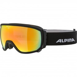 ALPINA  Scarabeo QHM - Μάσκα Ski/Snowboard - Black matt/Red spherical