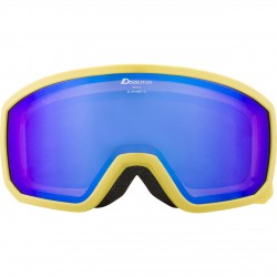 ALPINA  Scarabeo S Hicon Mirror - Ski/Snowboard Goggles - Curry/blue mirror