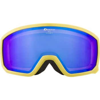 ALPINA  Scarabeo S Hicon Mirror - Ski/Snowboard Goggles - Curry/blue mirror ALPINA  Scarabeo S Hicon Mirror - Ski/Snowboard Goggles - Curry/blue mirror