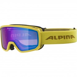 ALPINA  Scarabeo S Hicon Mirror - Ski/Snowboard Goggles - Curry/blue mirror
