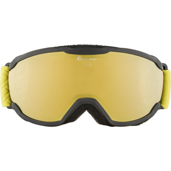 ALPINA PHEOS Junior Hicon Mirror - Kid's Ski/snowboard goggle - Black curry/Gold