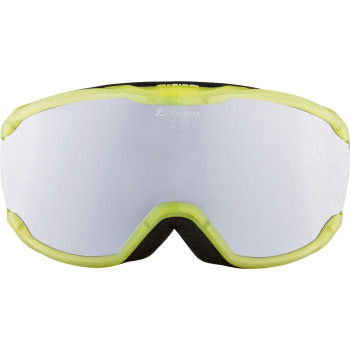 ALPINA PHEOS Junior Mirror - Kid's Ski/snowboard goggle - Translucent yellow/Black