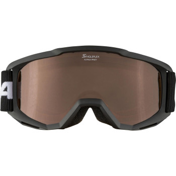 ALPINA PINEY Singleflex Hicon - Kid's snow google - Black