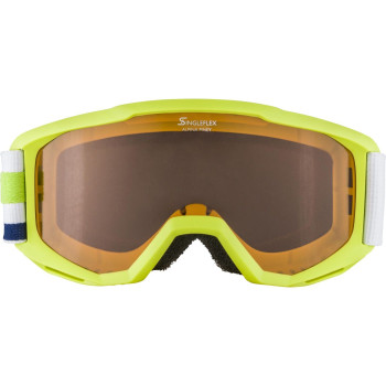 ALPINA PINEY Singleflex Hicon - Kid's snow google - Lime