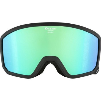 ALPINA  Scarabeo Hicon Mirror Cylindrical - Μάσκα Ski/Snowboard - Black matt/Green