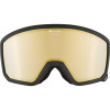 ALPINA  Scarabeo Hicon Mirror Cylindrical - Ski/Snowboard Goggles - Black matt/Yellow