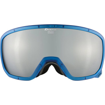ALPINA  Scarabeo Multi Mirror Spherical - Ski/Snowboard Goggles - Translucent Blue/Black spherical