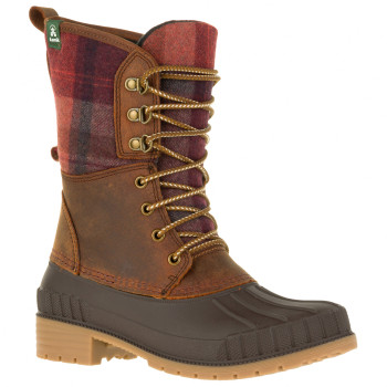 Kamik SIENNA2 - Women’s winter boots - Dark Brown/Red Plaid