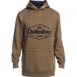 QUIKSILVER Big Logo Tech- Technical Men's Hoodie - Military Olive