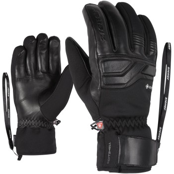 ZIENER GIN GTX PR - Men's Gore-tex + Primaloft® ski gloves - Black