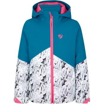ZIENER Alani Junior - Junior Snow Jacket - Ice Crystal print
