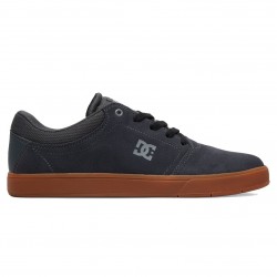 DC Crisis - Leather Shoes for Men - Charcoal