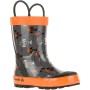 Kamik Fishride - Kid's Rain Boots - Charcoal/Orange