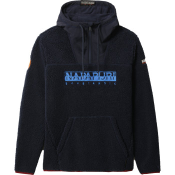 NAPAPIJRI Teide 4 - Men's Fleece Hoodie - Blue Marine