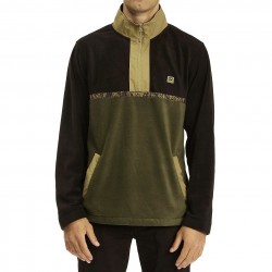 BILLABONG Boundary - Half Zip Pullover Fleece for Men - Dark Olive