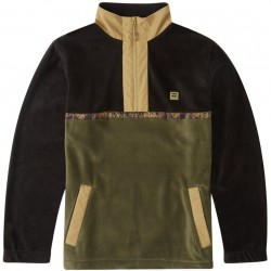 BILLABONG Boundary - Half Zip Pullover Fleece for Men - Dark Olive