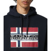 NAPAPIJRI Bench Hoodie - Men's Hoodie - Blue Marine