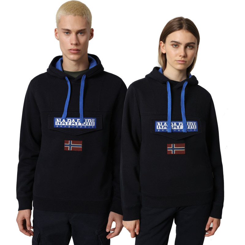NAPAPIJRI Burgee Men's Hoodie - Blue Marine