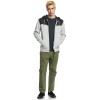 QUIKSILVER Keller Block - Zip Zip-Up Men's Hoodie- Light Grey heather