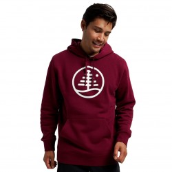 BURTON Family Tree Pullover Hoodie - Mulled Berry