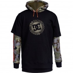 DC Dryden - Technical Double-Layer Hoodie for Men - Woodland Camo Castlerock