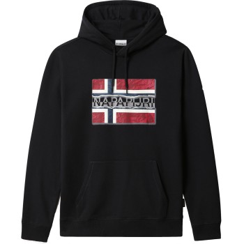 NAPAPIJRI Bench Hoodie - Ανδρικό Φούτερ - Black NAPAPIJRI Bench Hoodie - Ανδρικό Φούτερ - Black