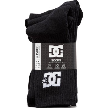 DC Mens Crew Socks 5 Pack - Κάλτσες Ανδρικές - Black DC Mens Crew Socks 5 Pack - Κάλτσες Ανδρικές - Black