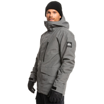 QUIKSILVER Mission Solid - Men's Snow Jacket - Heather Grey 