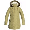ROXY Ellie - Longline Hooded Waterproof Women's Puffer Jacket - Burnt Olive