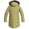 ROXY Ellie - Longline Hooded Waterproof Women's Puffer Jacket - Burnt Olive