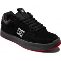DC Lynx Zero - Leather Shoes for Men - Black/Grey/Red