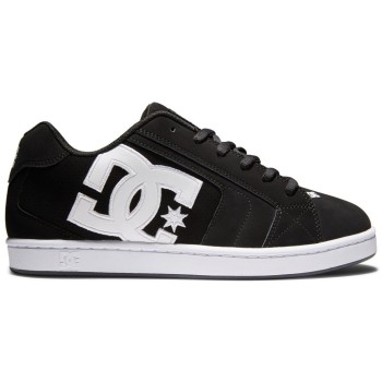 DC Net - Leather Shoes for Men - Black/Black/White DC Net - Leather Shoes for Men - Black/Black/White